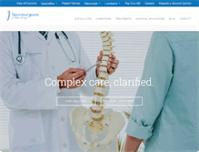Tablet Screenshot of neurosurgeonsofnewjersey.com